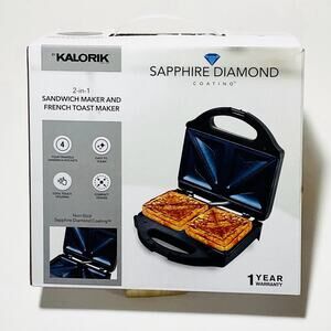 Kalorik  Sapphire Diamond 2-in-1 Sandwich Maker & French Toast Maker